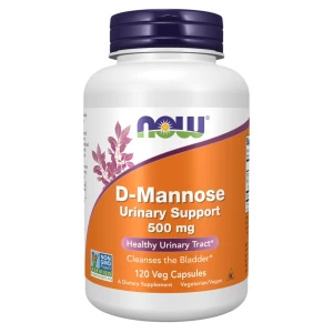 NOW - D-Mannose 500 mg - 120 kapsułek